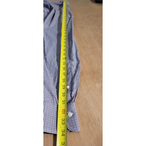 Peter Millar Casual Long Sleeve Size Large Men's Pattern Houndstooth - Picture 10 of 13